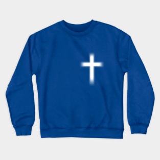 Light of the Cross Over the Heart and on the Back or Just Over the Heart Crewneck Sweatshirt